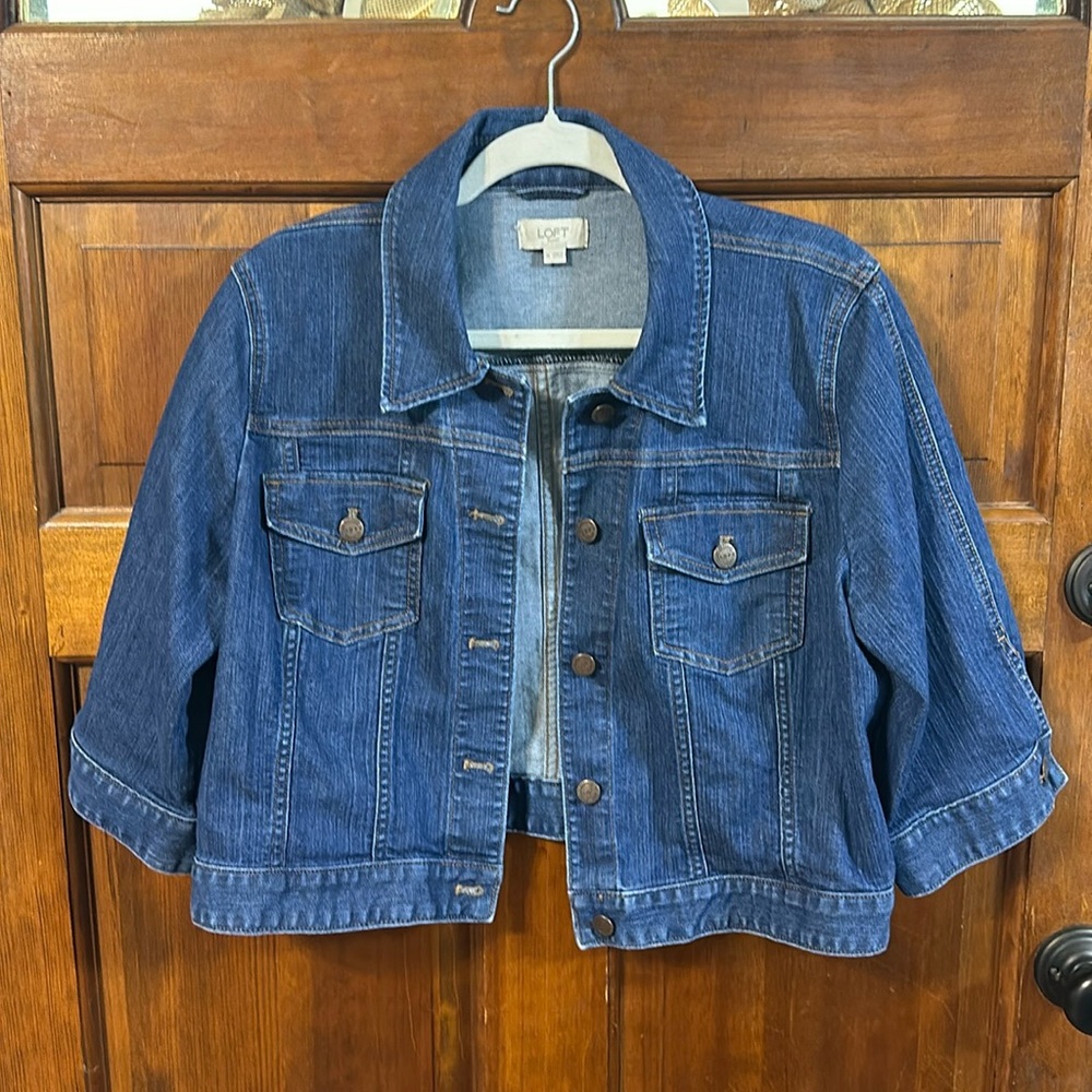 Loft Outlet Cropped Jean Jacket